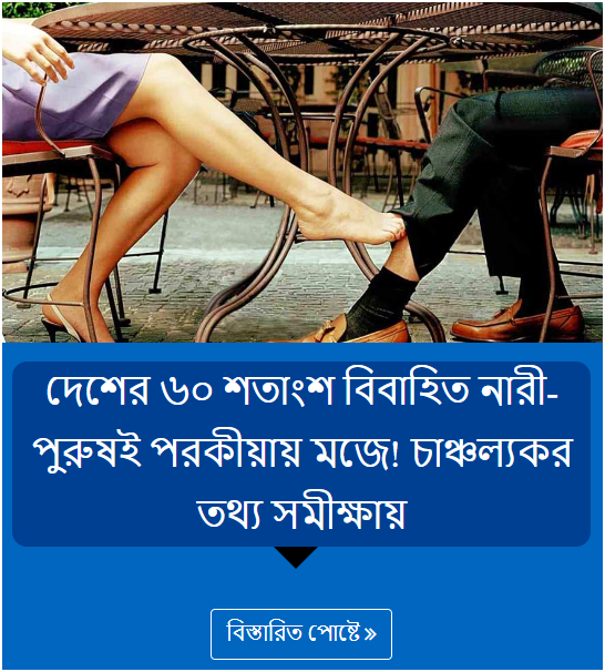 দেশের ৬০ শতাংশ বিবাহিত নারী-পুরুষই পরকীয়ায় মজে! চাঞ্চল্যকর তথ্য সমীক্ষায়